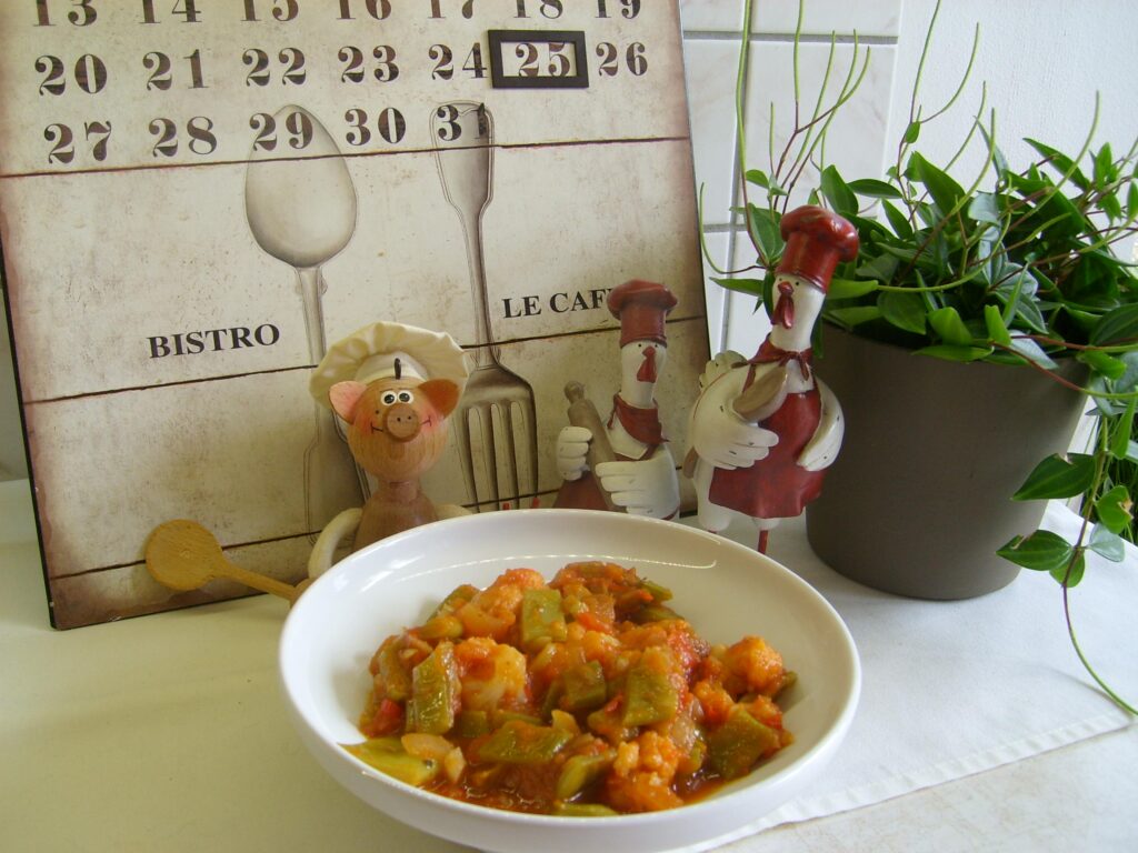 Groenten in een tomatensausje
