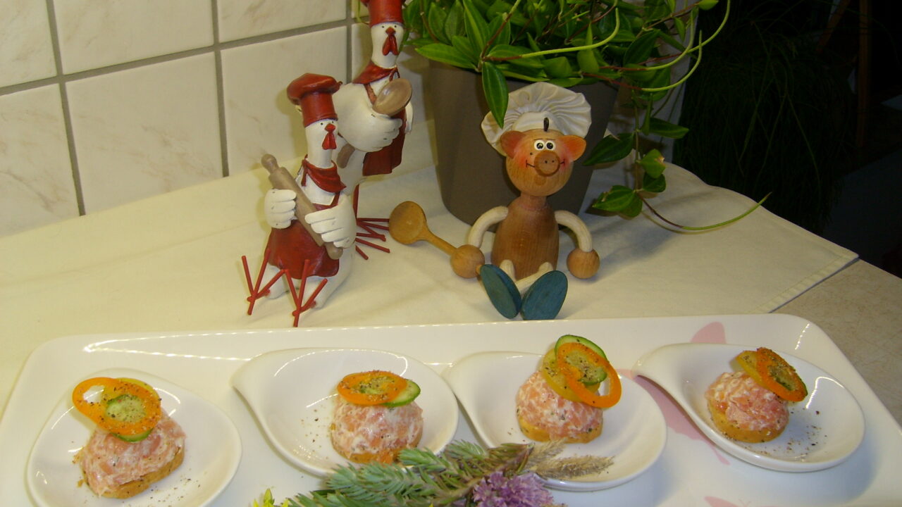 Hapje: bruschetta met gerookte zalm