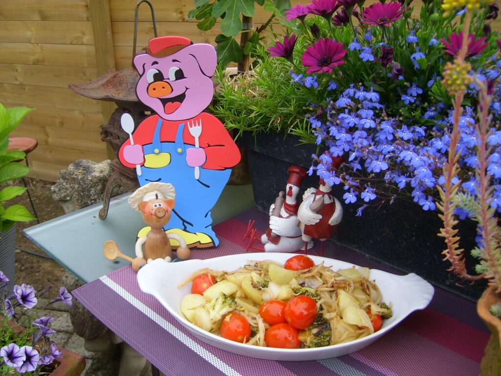Aardappel-groentenbordje van Knorretje