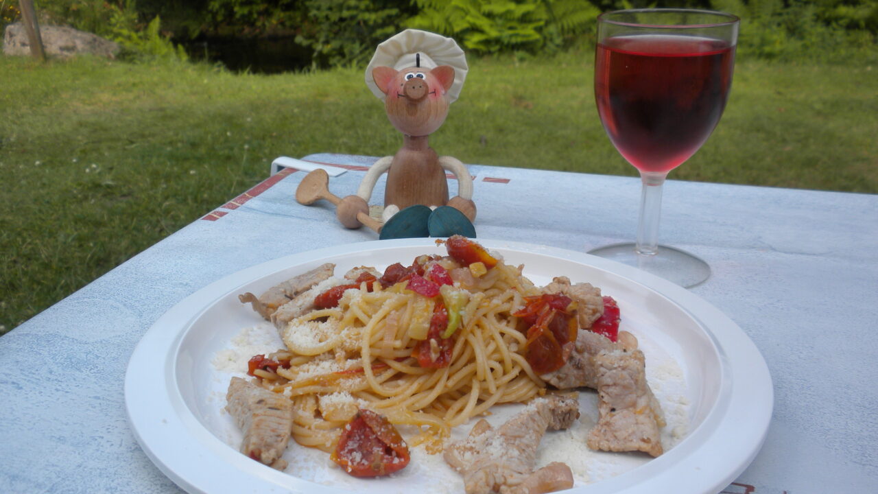 Camping spaghetti