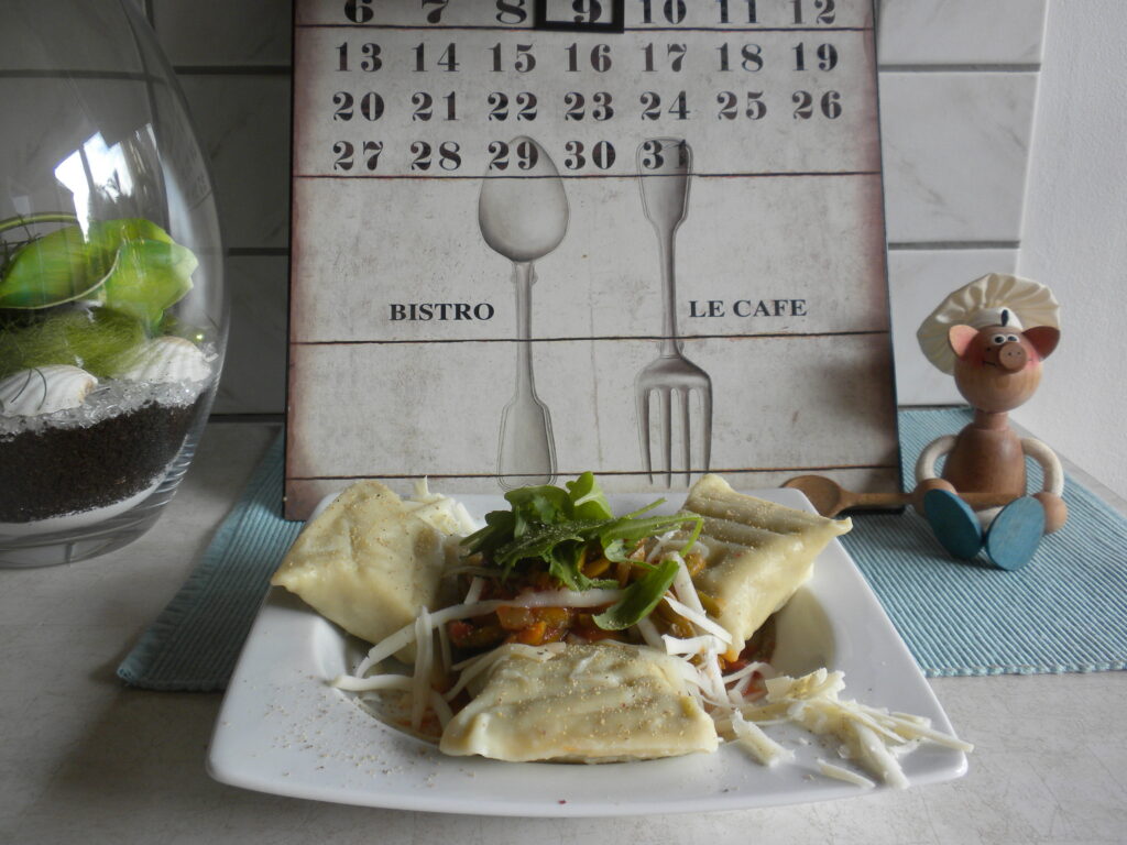 Dagschotel: bigg ravioli vegetarisch