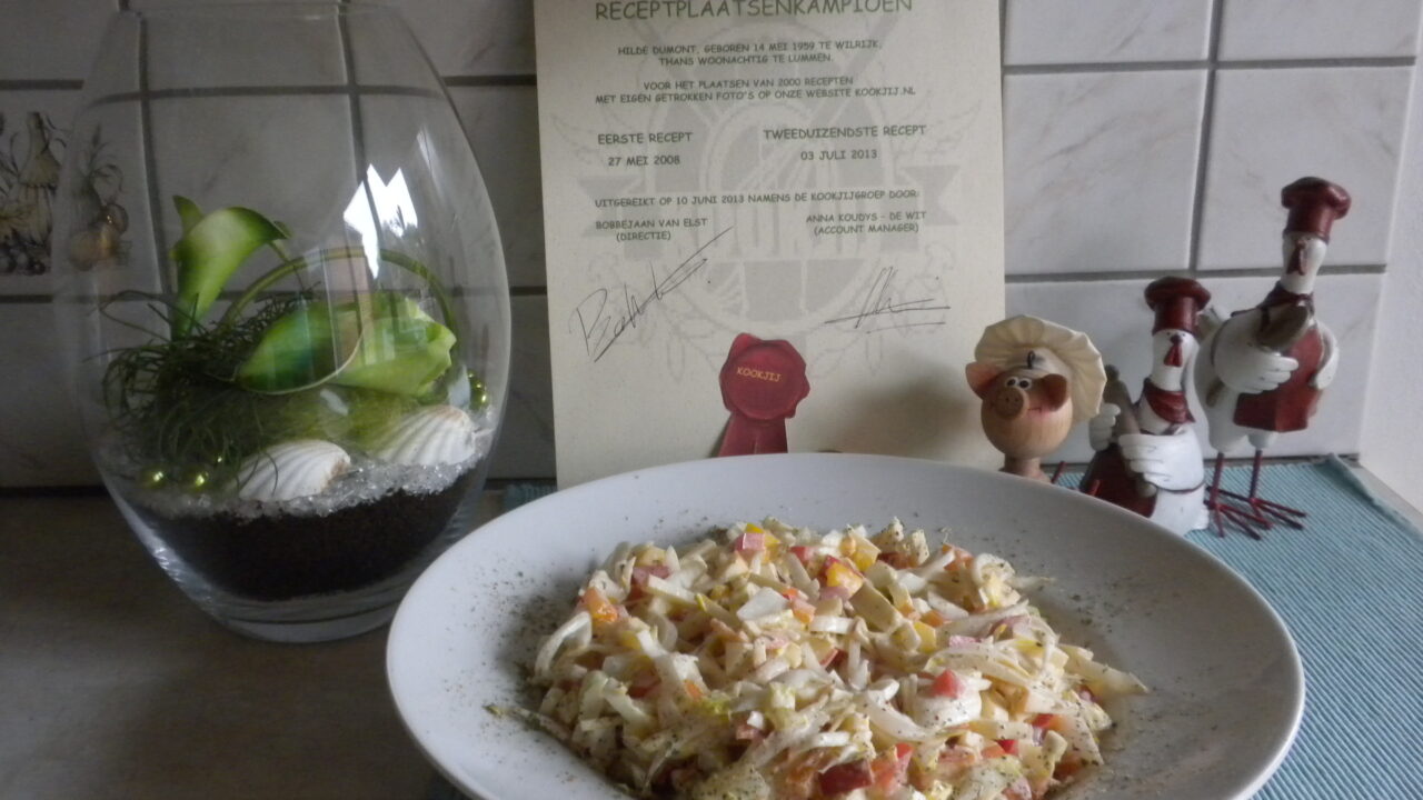 Witloofsalade op Italiaanse toer