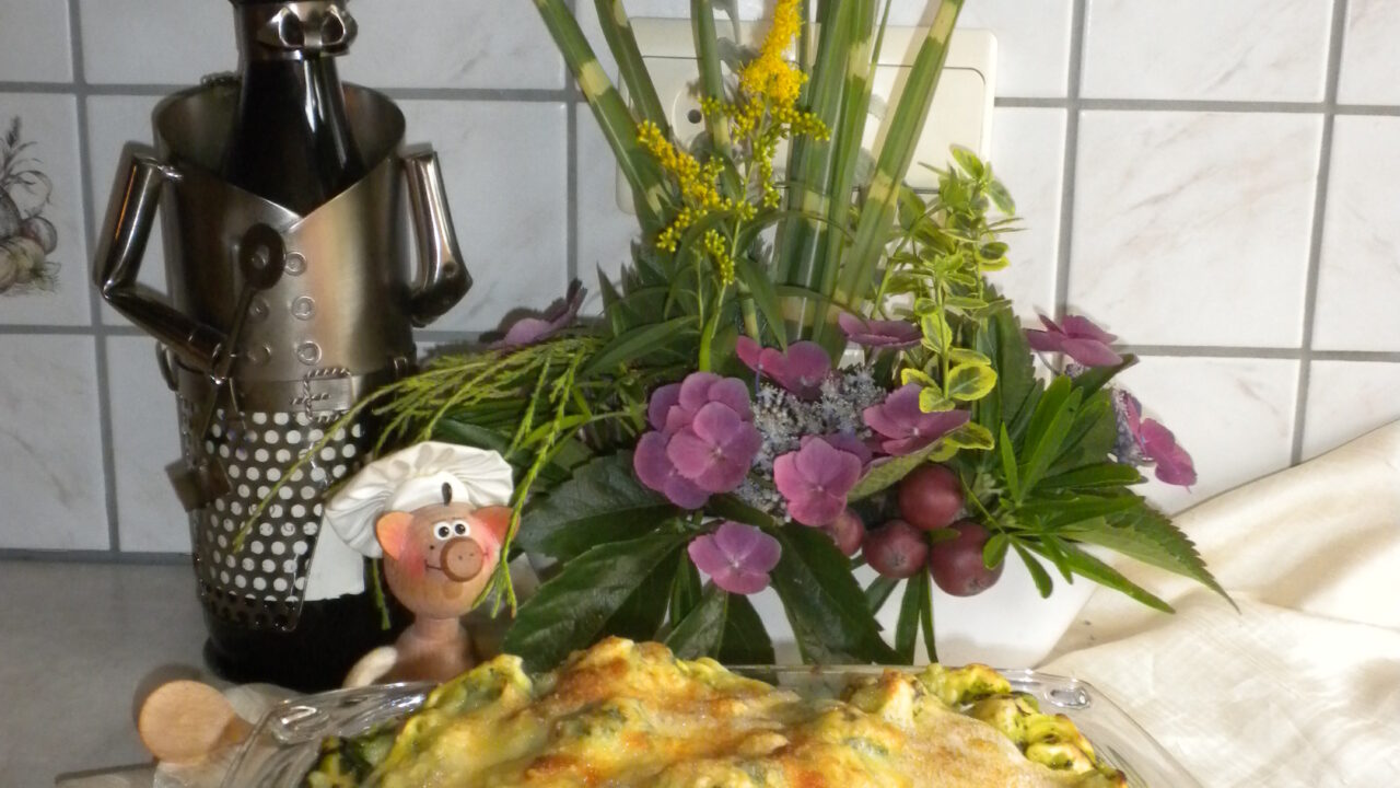 Gevulde tortellini met spinazie in een spinaziesausje