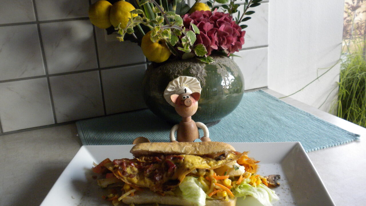 Panini rijkelijk gevuld