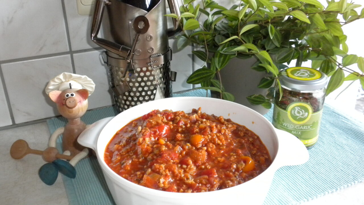 Saus voor bij de pasta met kalfs-gehakt
