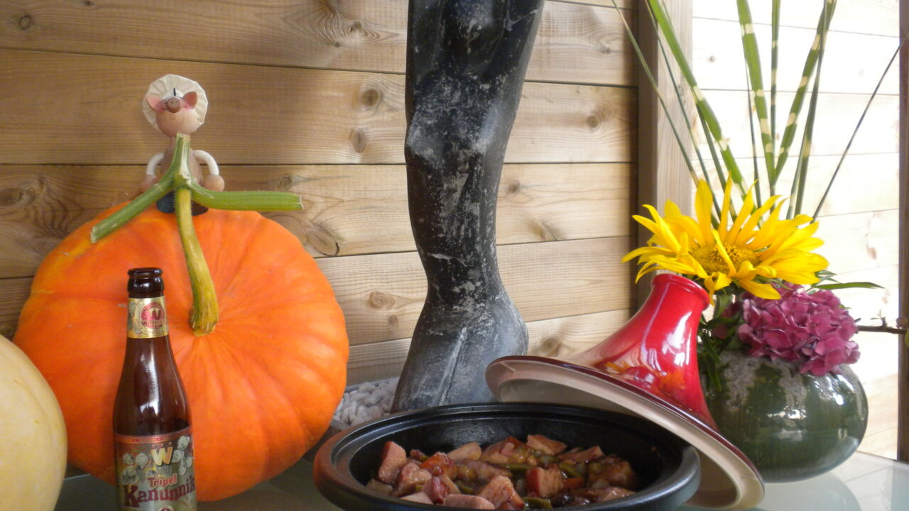 Tajine: Ardeensgebraad met Tripel Kanunnik bier