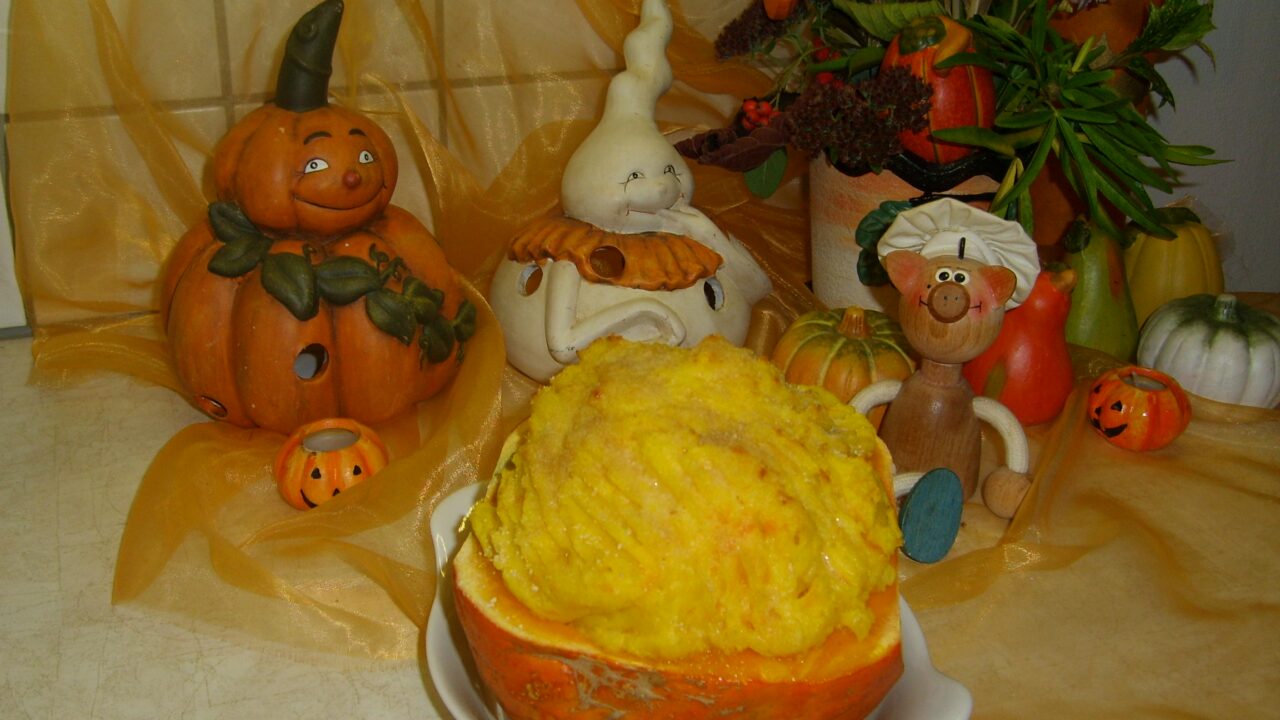 Aardappelpompoenpuree