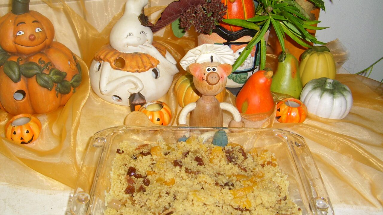Couscous met vruchten en okkernoten