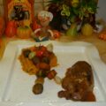Dagschotel: rumsteak met puree en spiesjes van spruiten