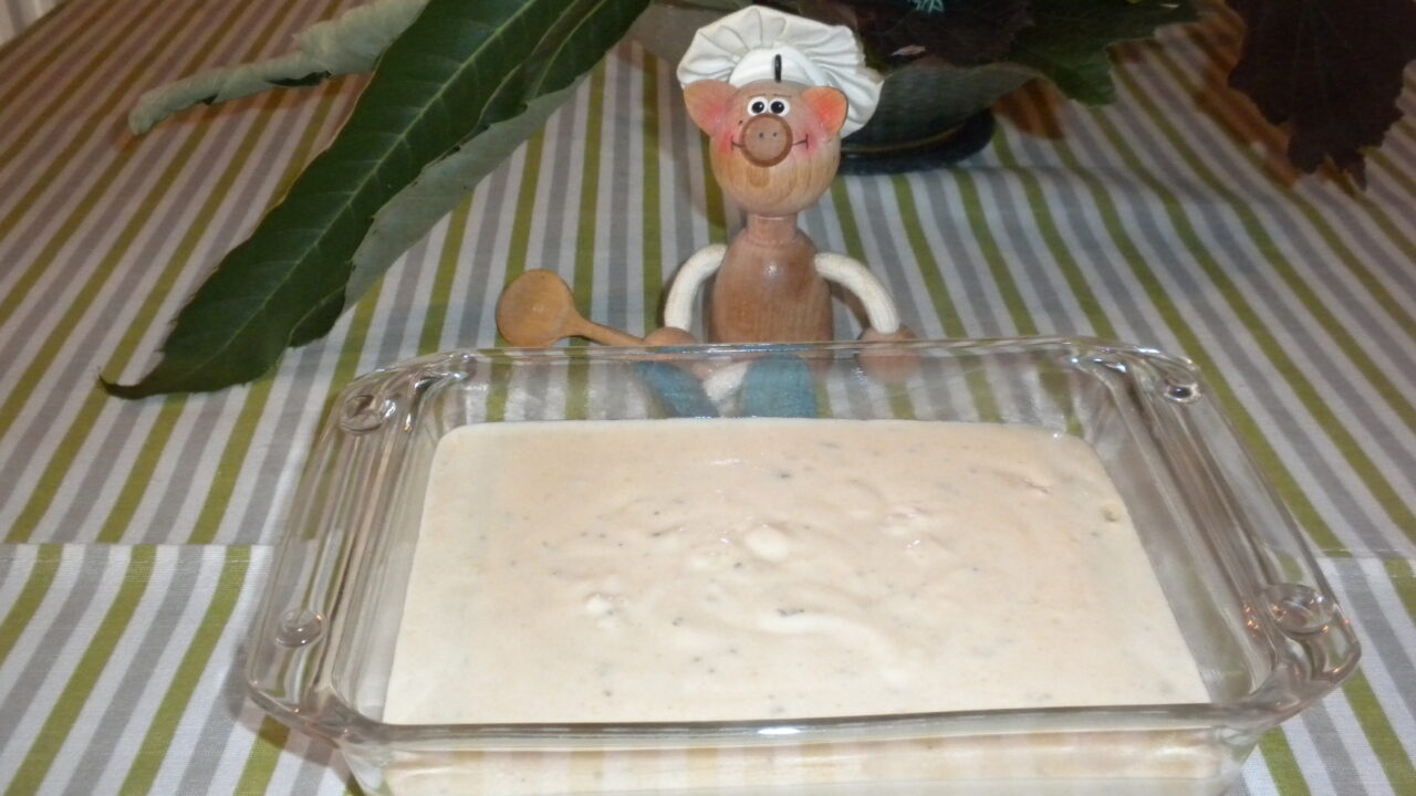 Sausje met een zachte toets van boursin met fijne kruiden