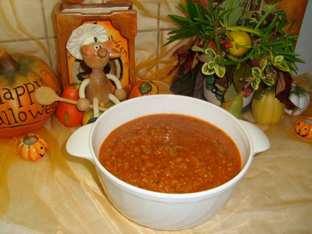 Spaghettisaus pittig gekruid