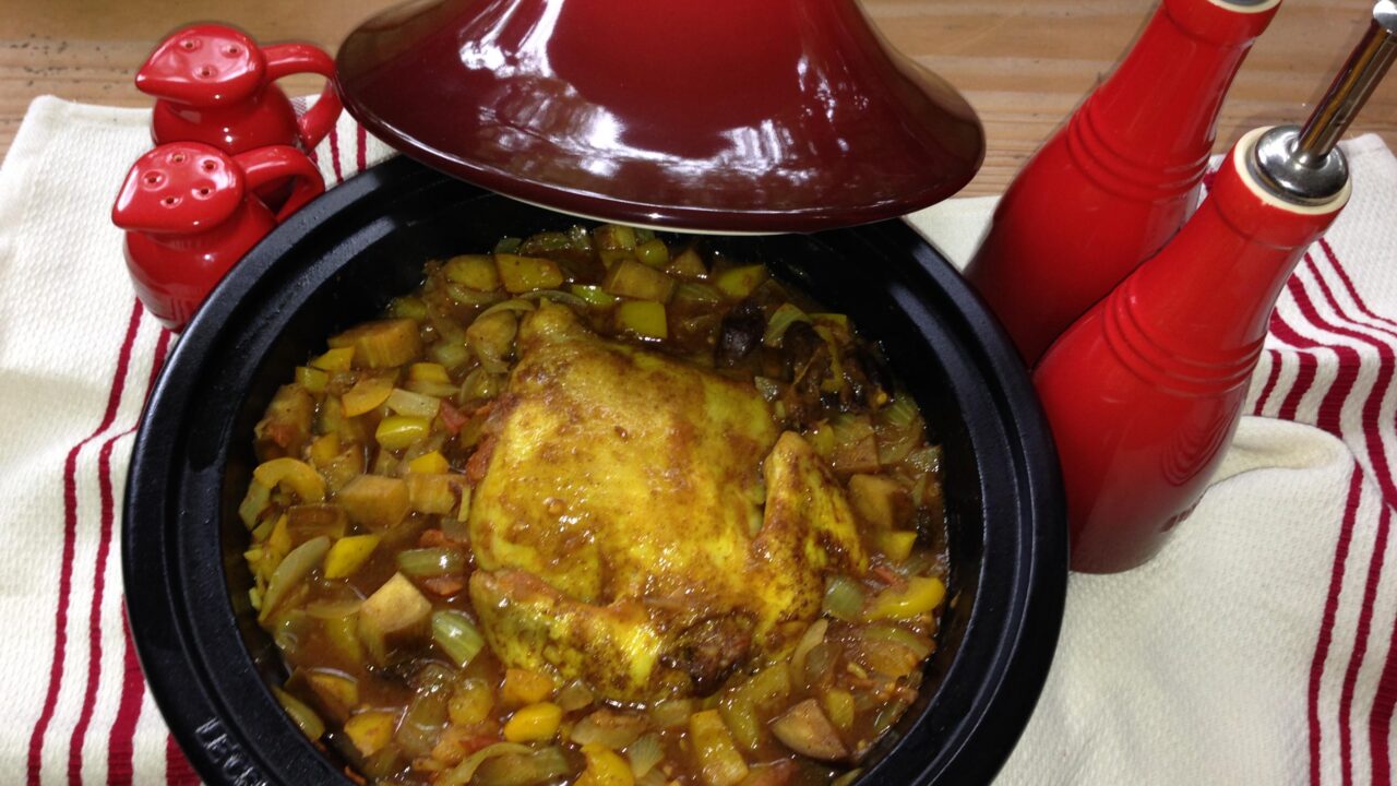 Tajine: poussin met heerlijke groentes