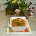 Dagschotel: tricolore penne met spaghetti saus en groenten