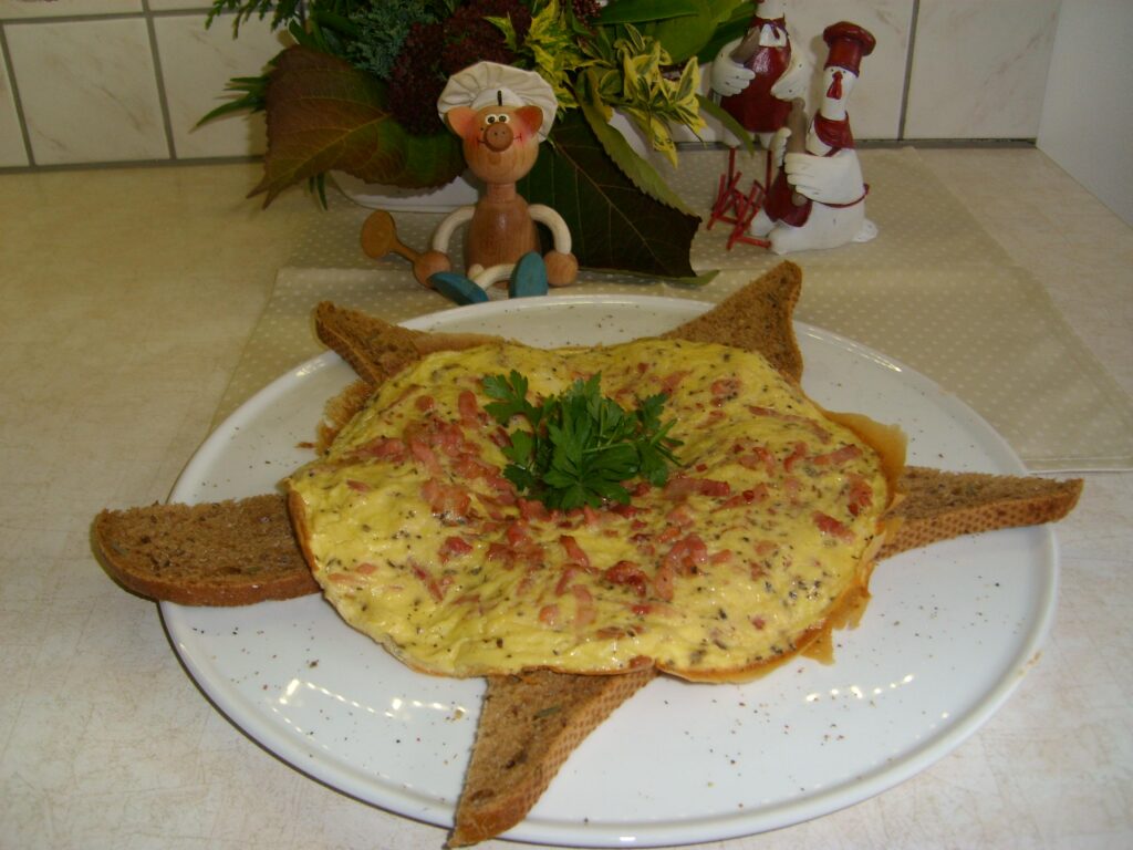 Ochtend omeletje voor twee personen