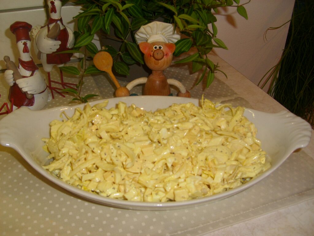Witloofsalade met kaas en mosterd