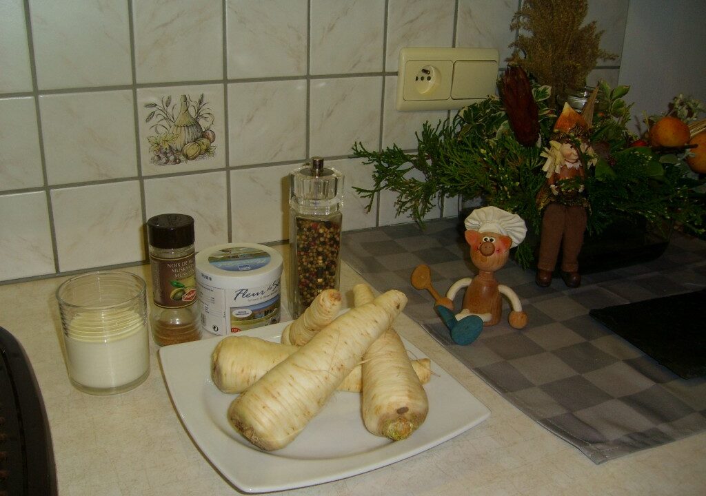 Peterseliewortel als aardappelgerecht