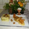 Dagschotel aardappelpuree speciaal met trio van vis