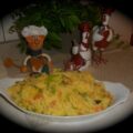 Aardappelgerecht met spruiten, tomaat, sjalot en pickels
