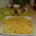 Aardappelpuree met frisse groenten