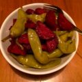 Groene pepers met chorizo