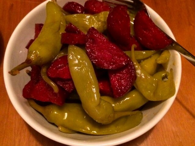 Groene pepers met chorizo