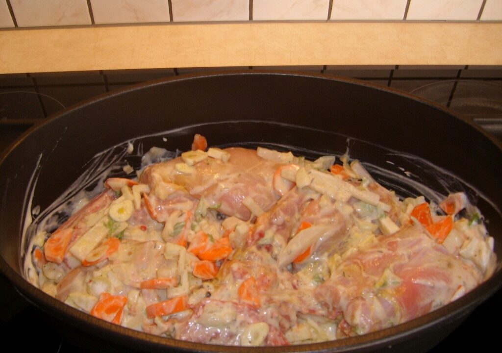 Konijn met kokosmelk