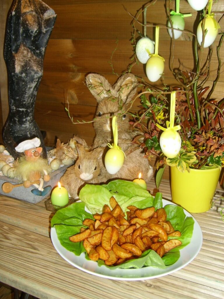 Aardappelpartjes pittig gekruid