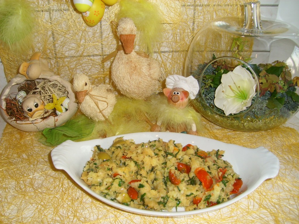 Aardappelpuree in een zuiders tintje