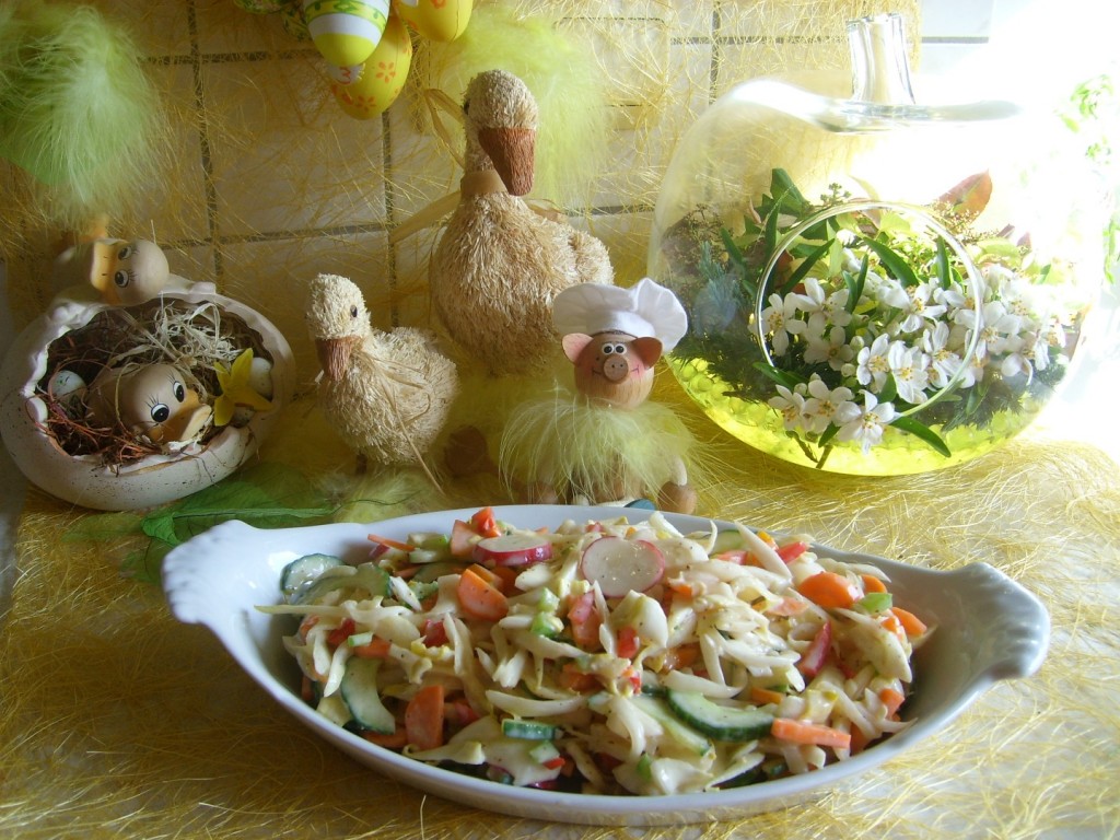 Groentenbordje met platte kaas