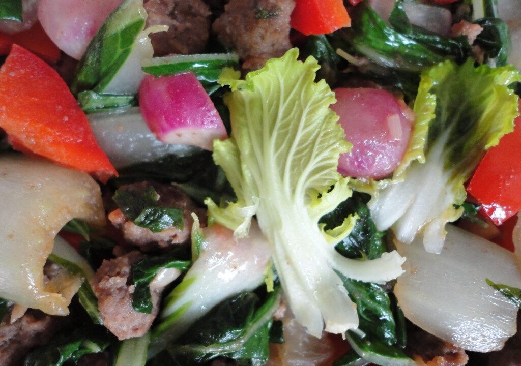 Groentewok met gehakt