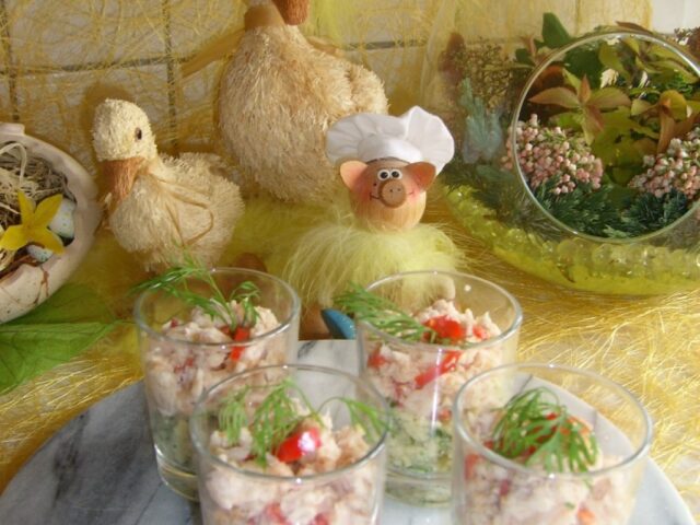 Hapje: couscous met gerookte forel