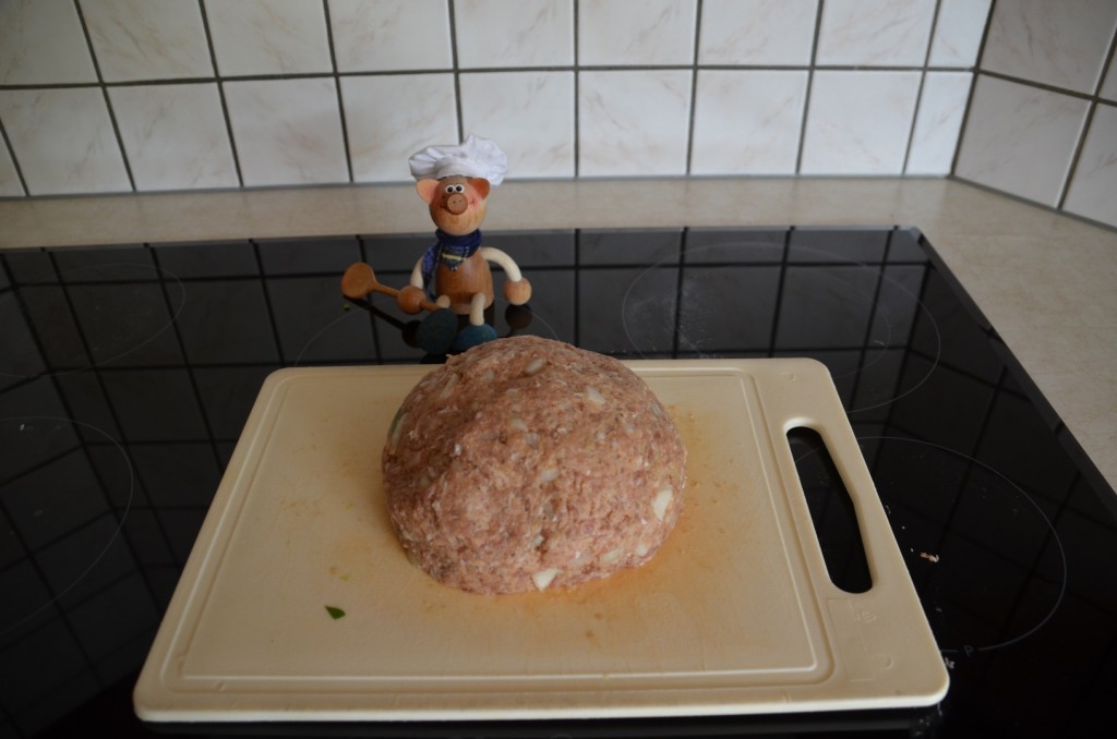 Vleesbroodje rijkelijk gevuld