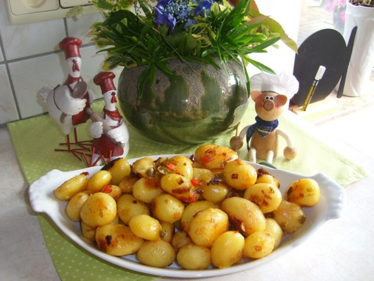 Aardappelkrieltjes pittig gekruid