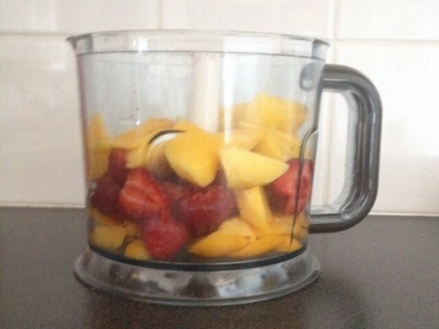 Aardbeien fruit smoothie