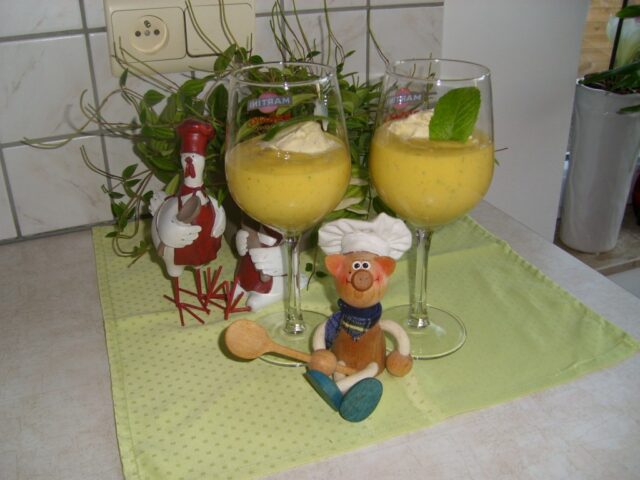 Dessert: surprise van mango