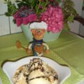 Dessert op een zonnige dag