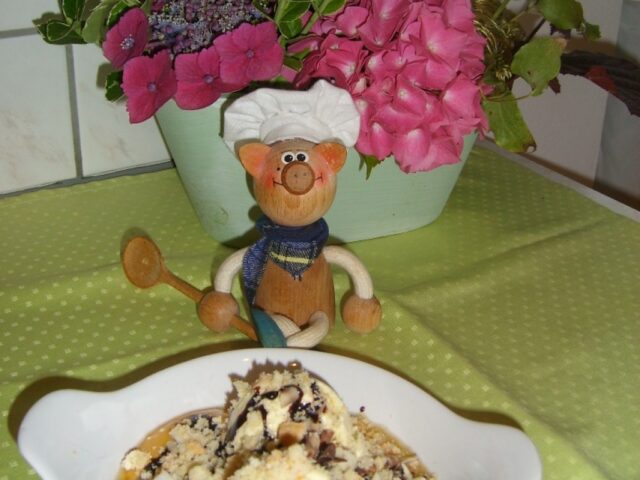 Dessert op een zonnige dag