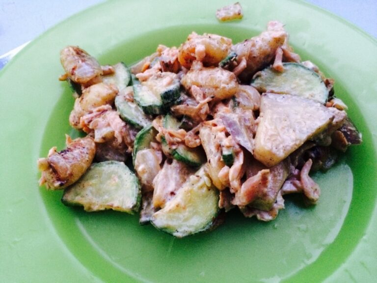 Zalm met groenten uit de Skottelbraai