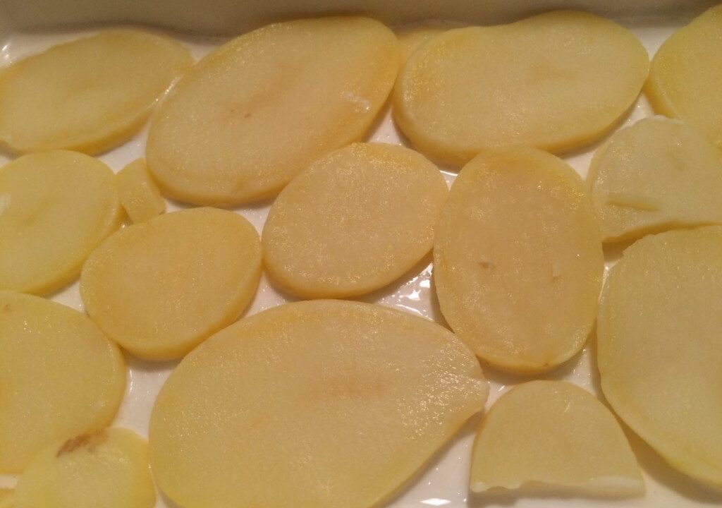 Snijbiet-ovenschotel met aardappel en gehakt