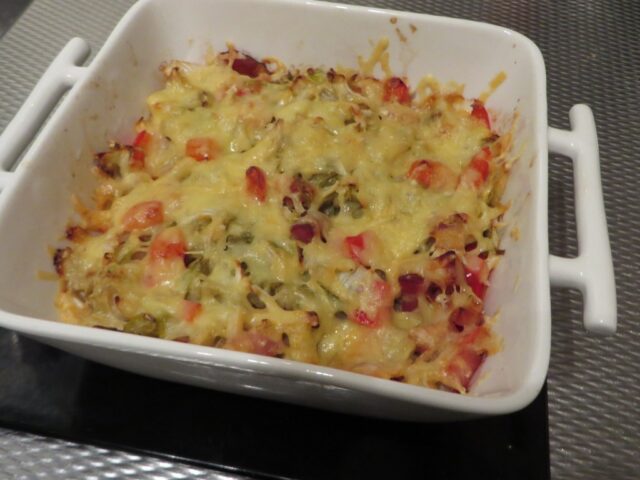 Gegratineerde groenlof