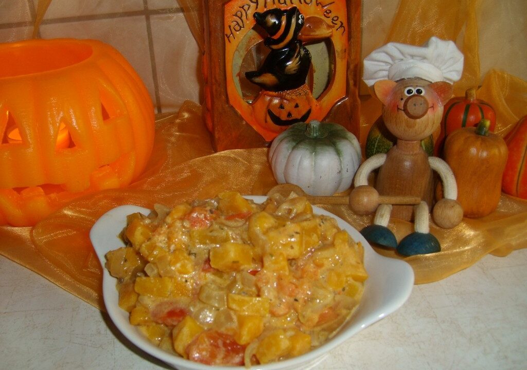 Groenten-bordje Halloween