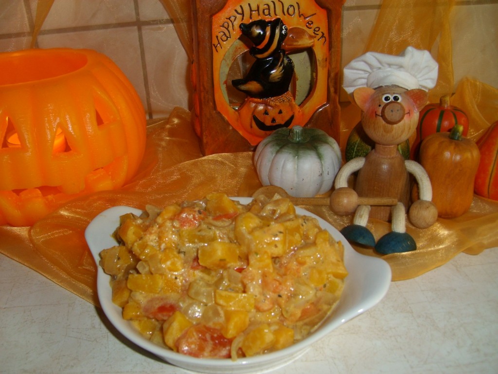 Groenten-bordje Halloween