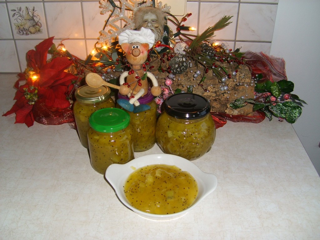 Confituur in kerststemming