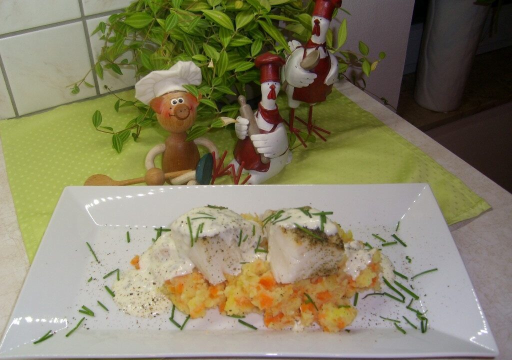 Dagschotel: wortelpuree met kabeljauw