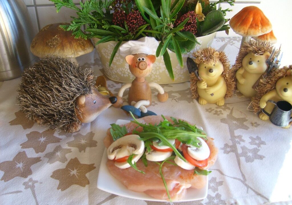 Gevogelte: gevulde kippenfilet