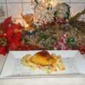 Dagschotel: cordon bleu van kabeljauw op een bedje van puree met verrassingen