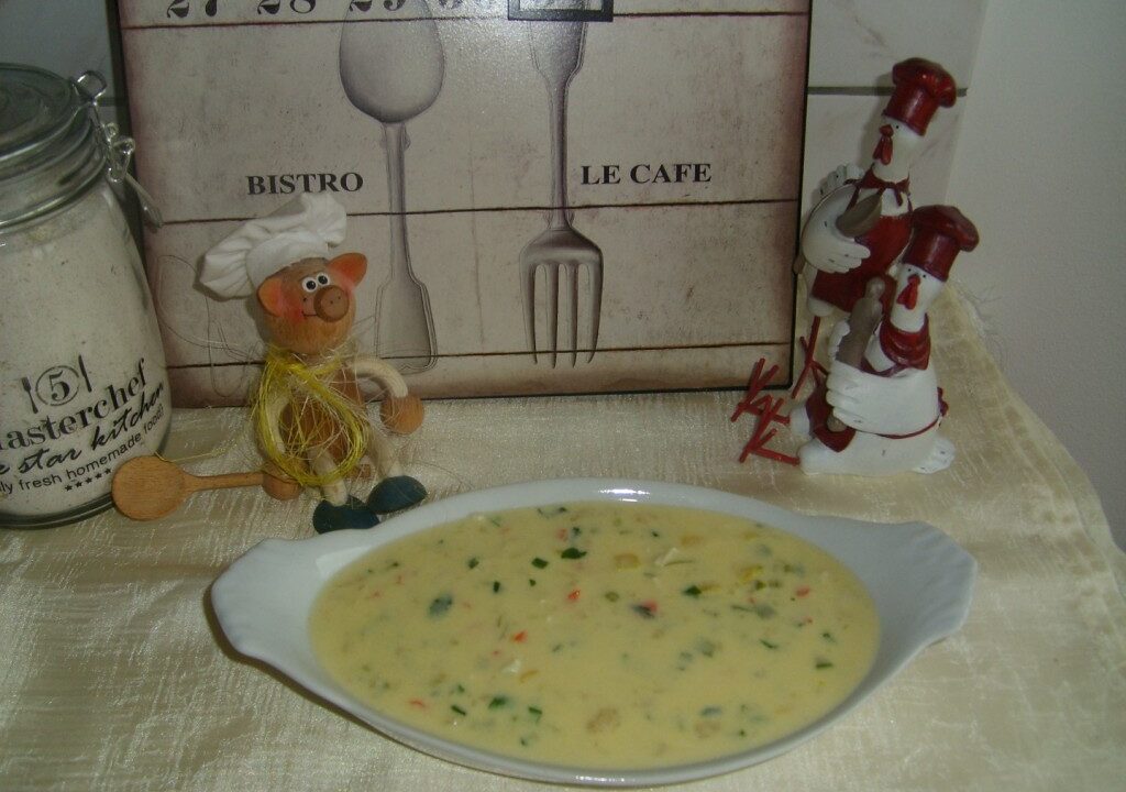 Sausje cambozola met fijne groenten