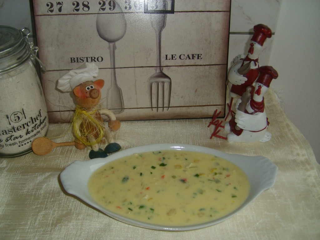 Sausje cambozola met fijne groenten