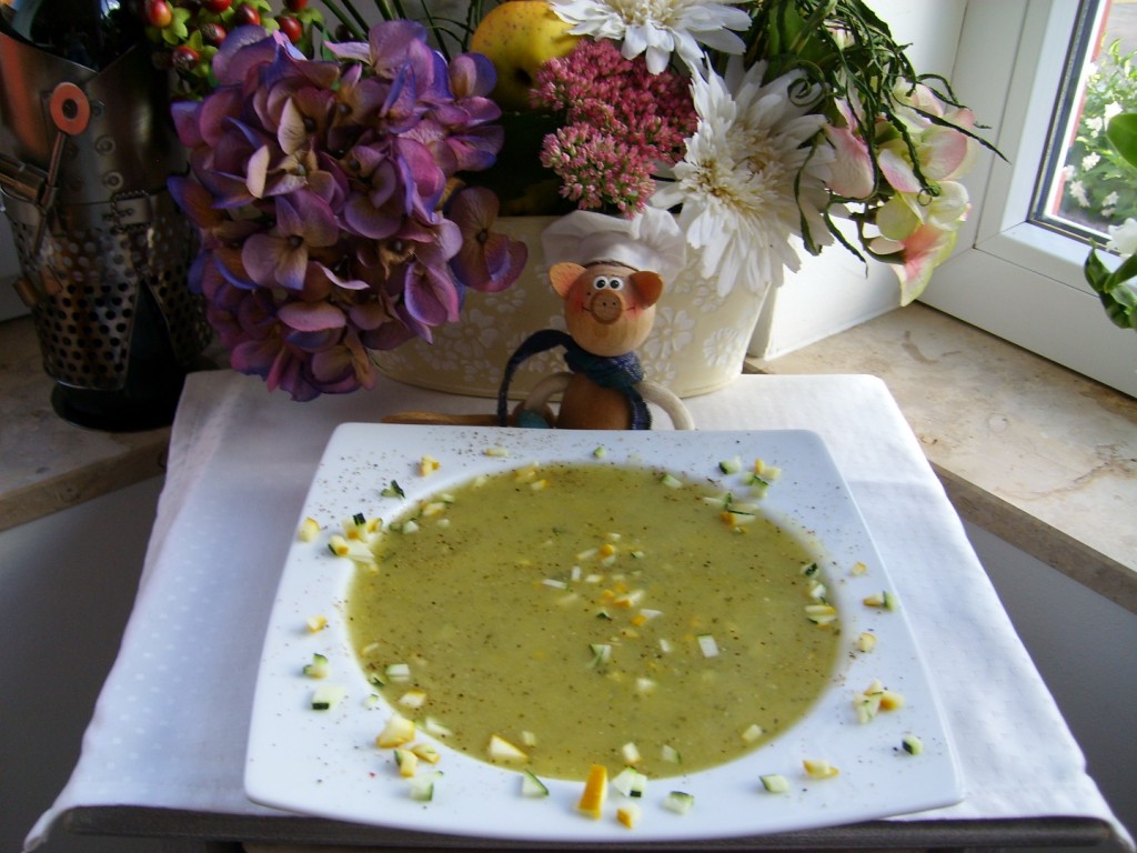 Soep van de dag: courgette geel en groen wat komen jullie hier doen