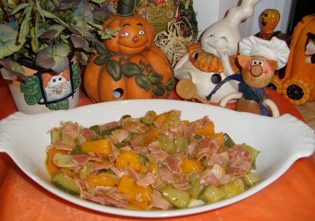 Groenten in de herfst op een zonnige dag